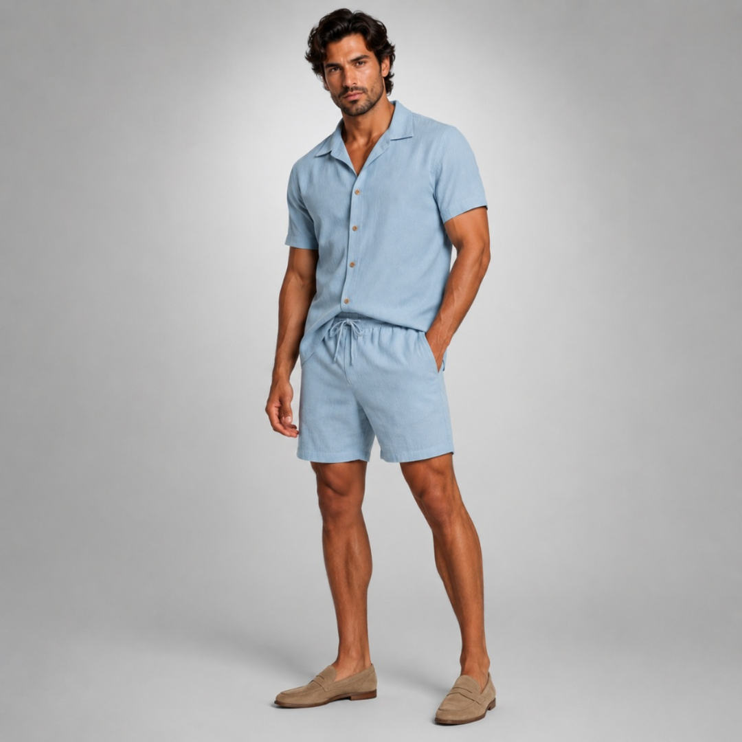 Ensemble avec Chemise et Short Homme
