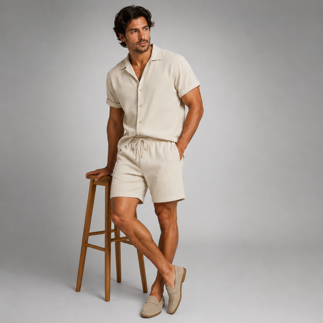 Ensemble avec Chemise et Short Homme