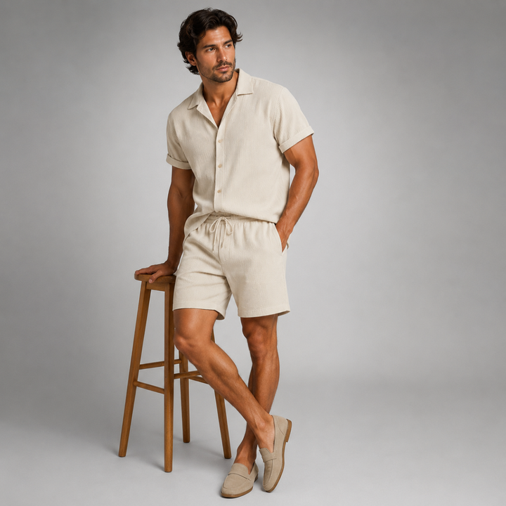 Ensemble avec Chemise et Short Homme