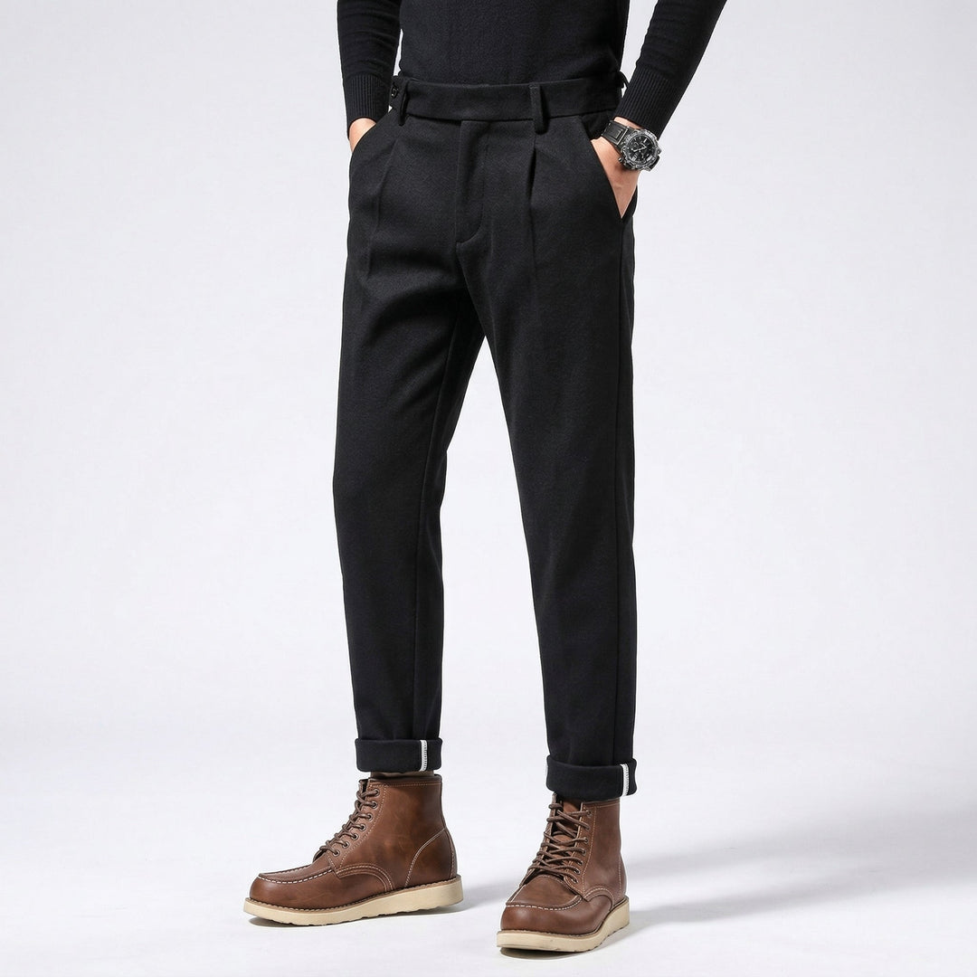 Pantalon Coupe Ajustée Élégant Homme