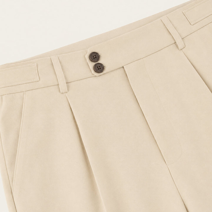 Pantalon à Pinces Coupe Fusélée Homme