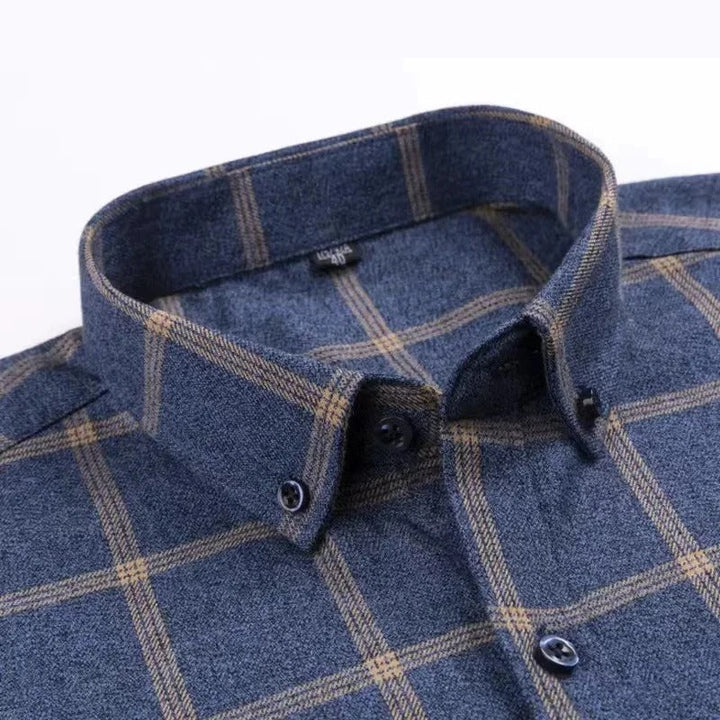 Chemise à Carreaux Manches Longues Homme