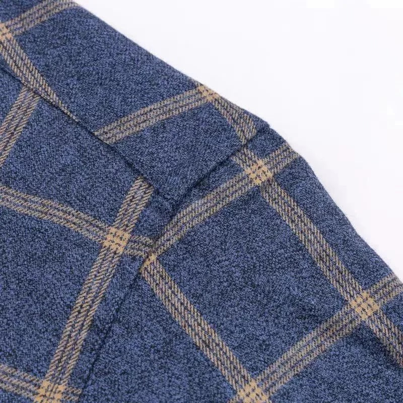 Chemise à Carreaux Manches Longues Homme