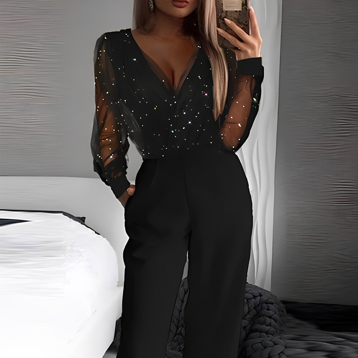 Combinaison Large À Paillettes Femme