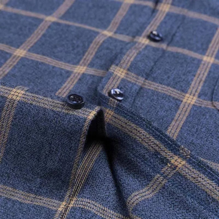 Chemise à Carreaux Manches Longues Homme