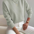 Women's Loose-Fit Stand-Collar Sweater