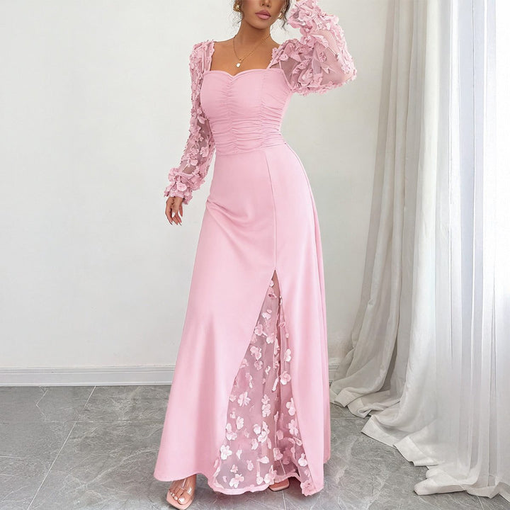 Robe Longue Fleurie Femme pour Invitée de Mariage