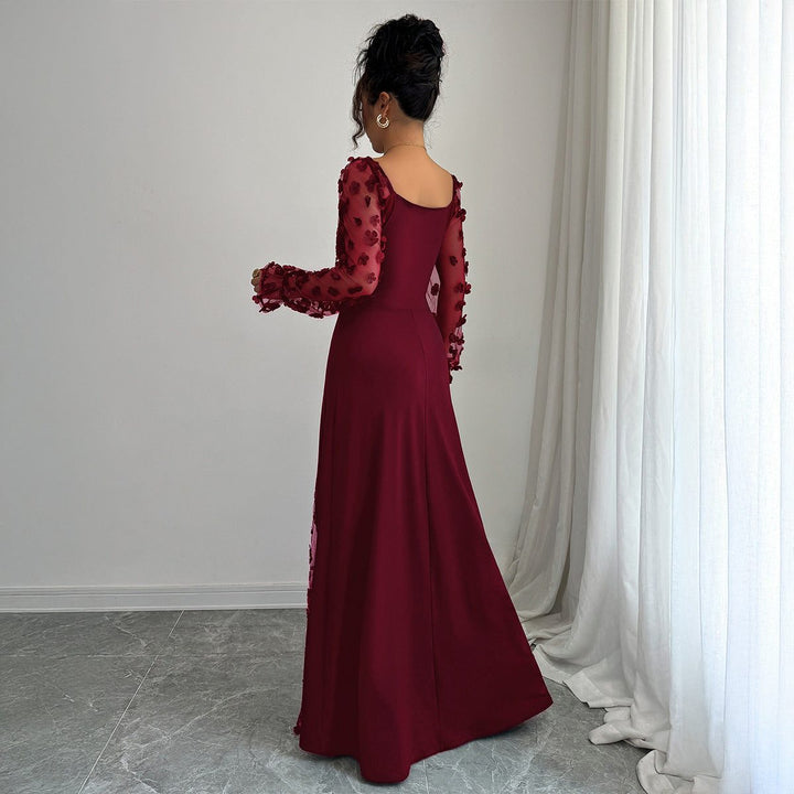 Robe Longue Fleurie Femme pour Invitée de Mariage