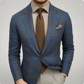 Men's Tailored Plaid Blazer