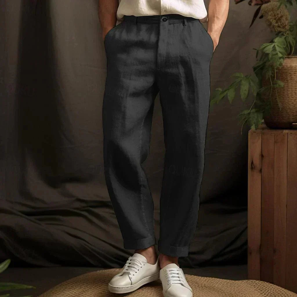 Pantalon à Pinces Coupe Fusée Homme