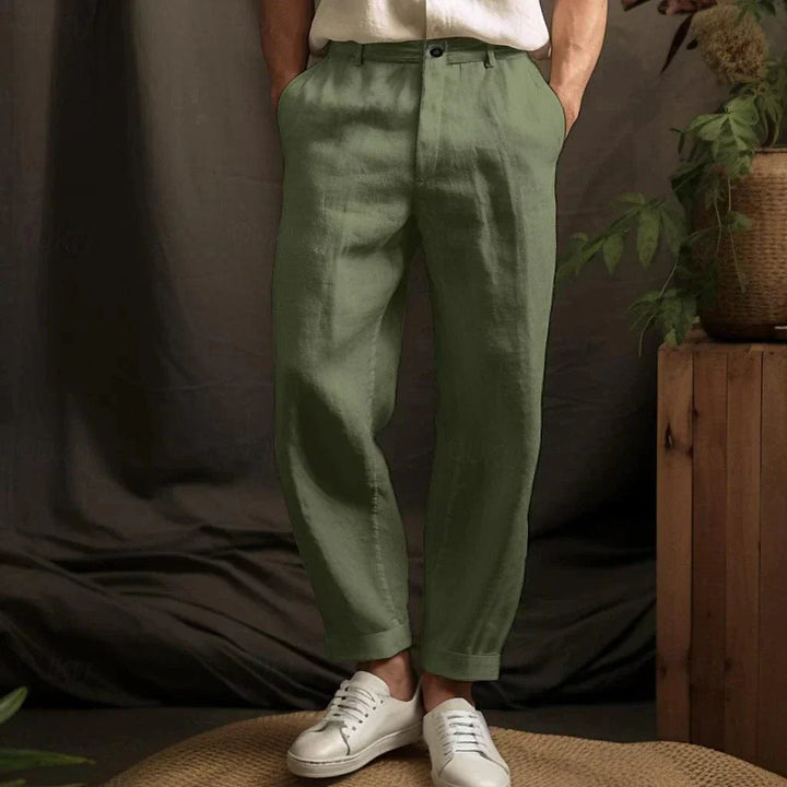 Pantalon à Pinces Coupe Fusée Homme