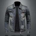 Veste en Jean à Fermeture Zippée Homme