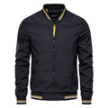 Blouson Bomber Zippé à Col Montant Homme