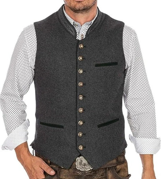 Gilet Boutonné Élégant Homme