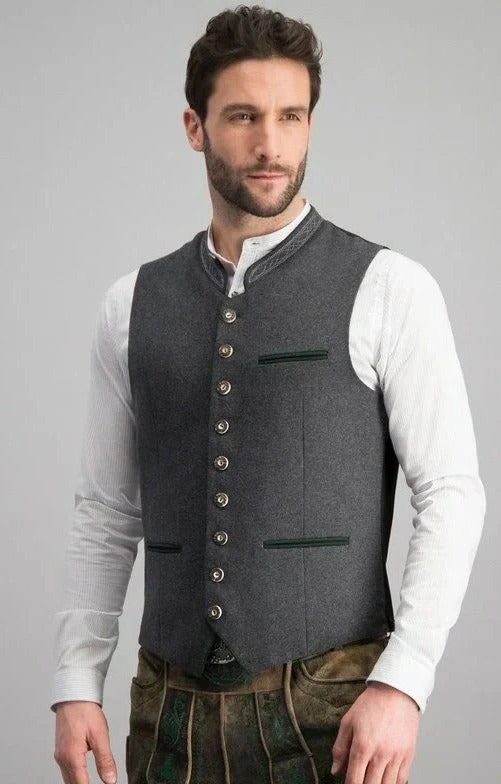 Gilet Boutonné Élégant Homme