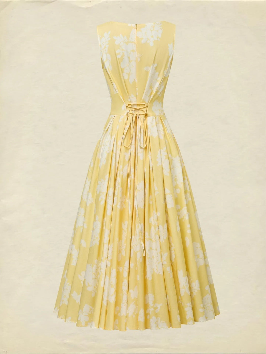 Robe Midi Fleurie à Jupe Ample Femme