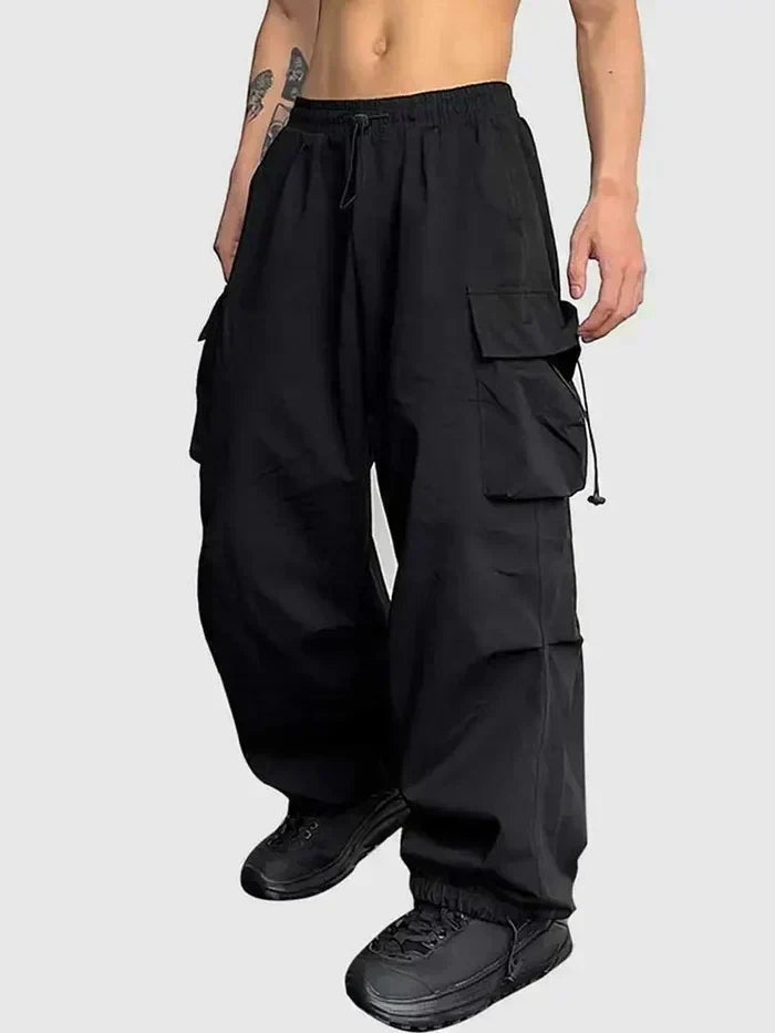 Pantalon Cargo Ample à Poches Latérales Homme
