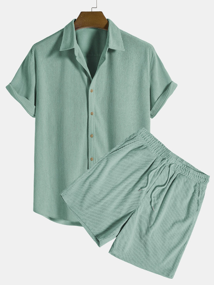 Ensemble Chemise Short Décontracté Homme