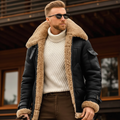 Blouson Court à Col Duveteux Homme