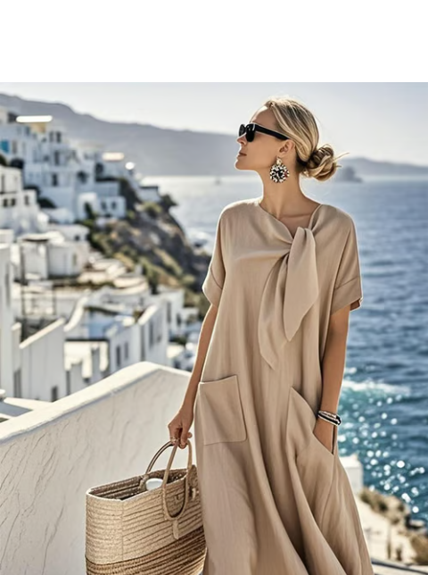 Robe Longue Fluide Décontractée Femme
