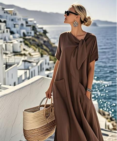 Robe Longue Fluide Décontractée Femme