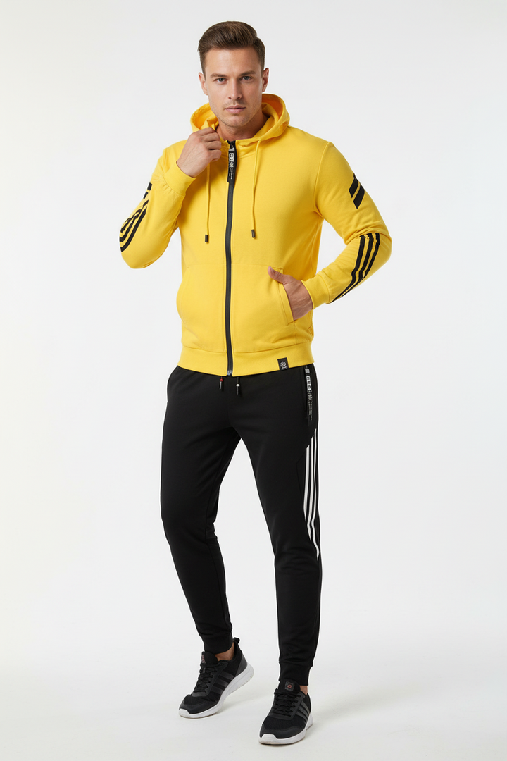 Ensemble Jogging Zippé à Capuche Homme