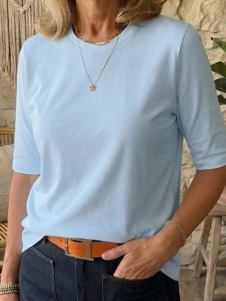 T-Shirt à Manches Mi-Longues Femme