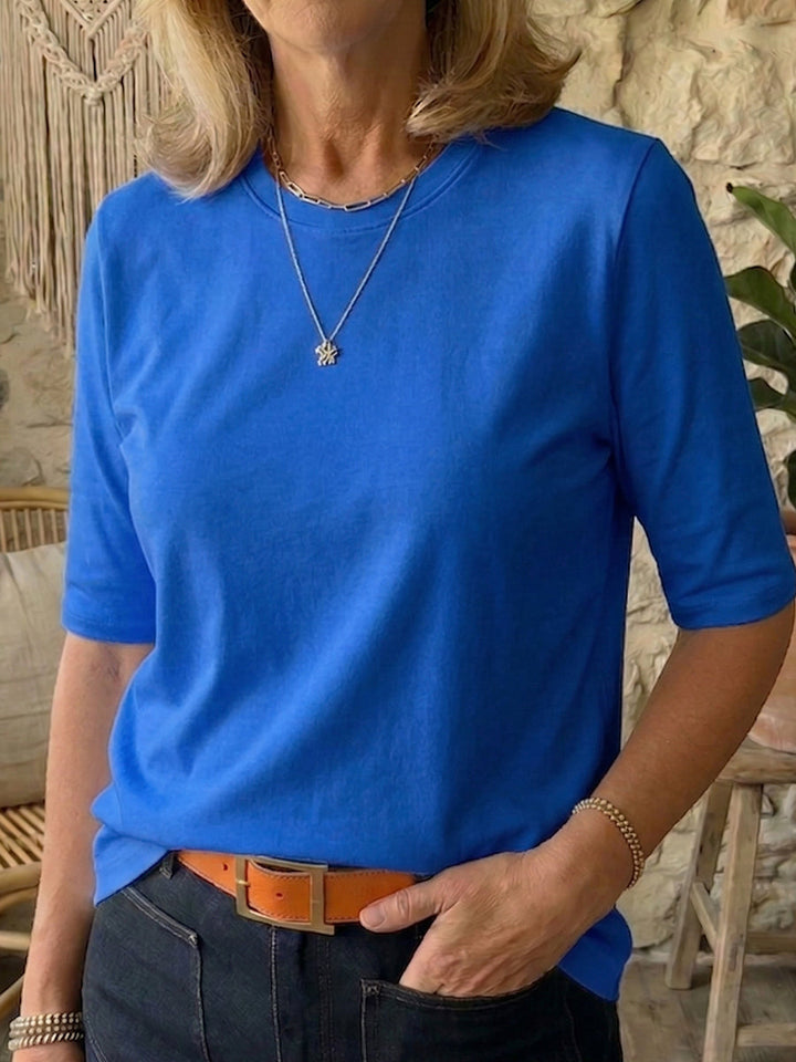 T-Shirt à Manches Mi-Longues Femme