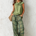 Ensemble Pantalon Large 2 Pièces Femme