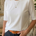 T-Shirt à Manches Mi-Longues Femme