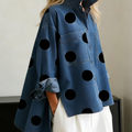 Chemise À Pois Manches Longues Femme