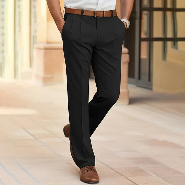 Pantalon de Ville Coupe Droite Homme