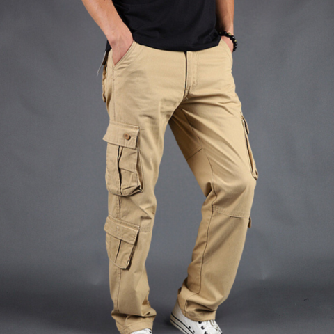 Pantalon Cargo à Coupe Droite Homme