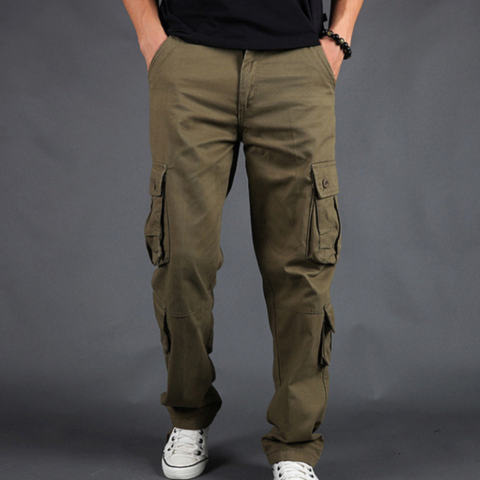 Pantalon Cargo à Coupe Droite Homme