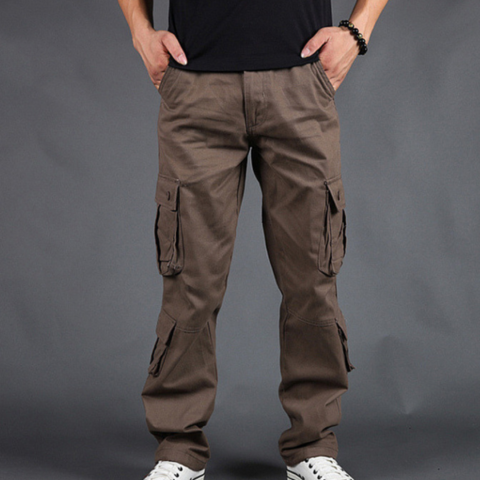 Pantalon Cargo à Coupe Droite Homme