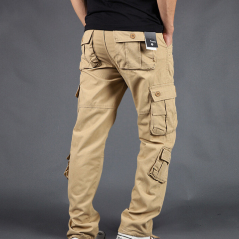 Pantalon Cargo à Coupe Droite Homme