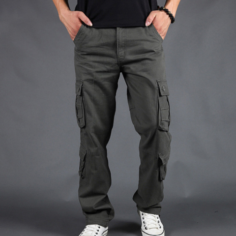 Pantalon Cargo à Coupe Droite Homme