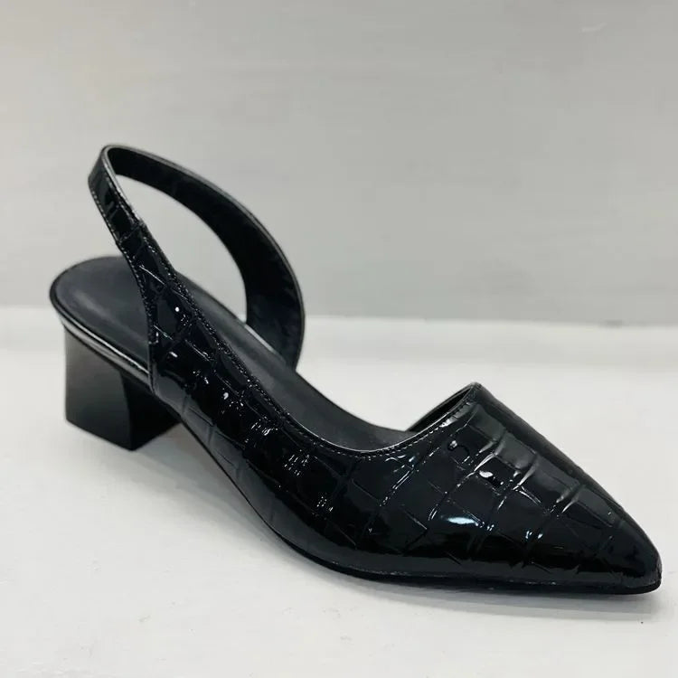 Escarpins Slingback Talon Bloc Femme
