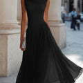 Women's Sleeveless Pleated Midi Dress