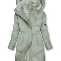Women's Long Quilted Hooded Parka