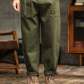 Pantalon Cargo Ample à Coupe Droite Homme