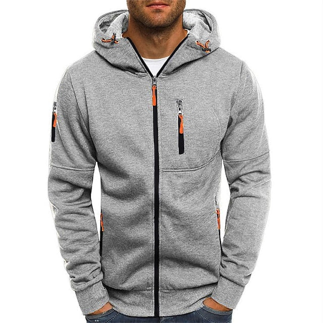 Sweat Zippé à Capuche Homme