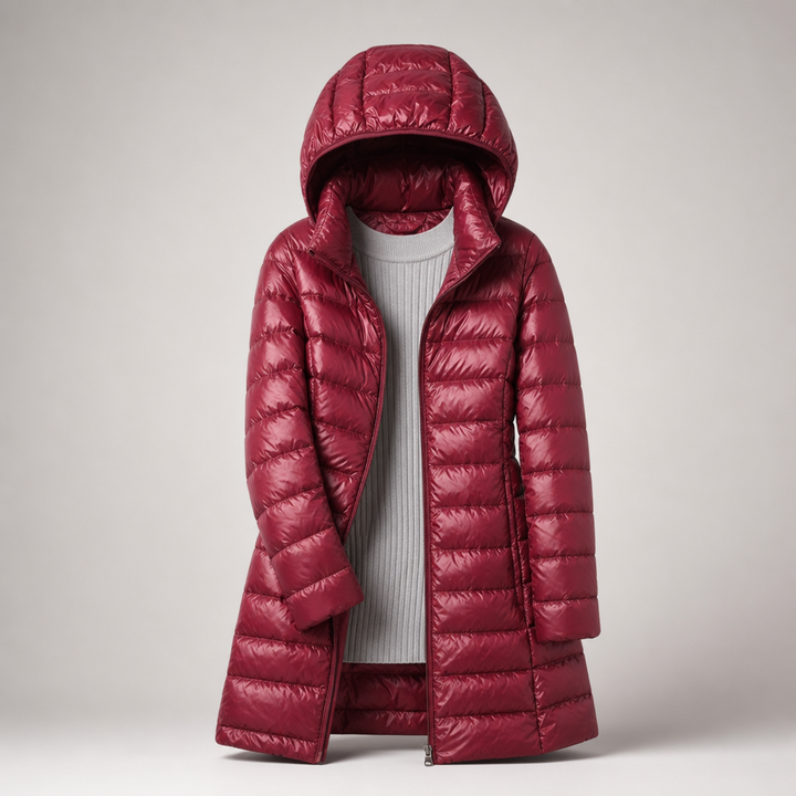 Doudoune Longue à Capuche Femme