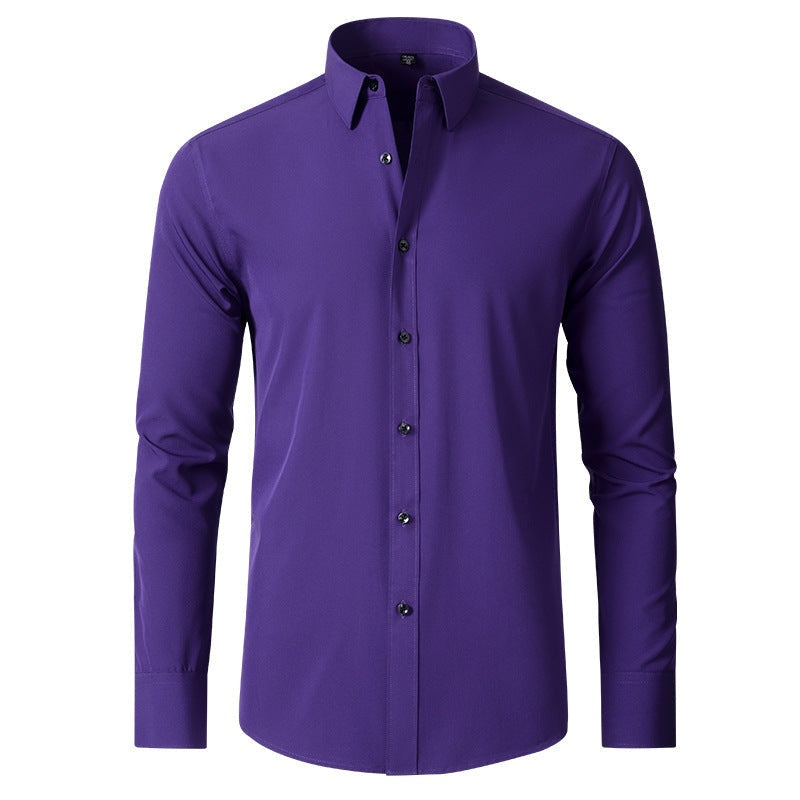 Chemise à Manches Longues et Col Classique Homme