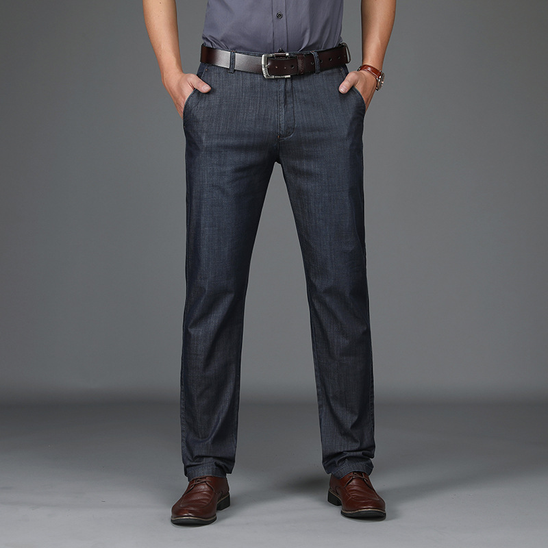 Pantalon Coupe Droite À Poches Latérales Homme