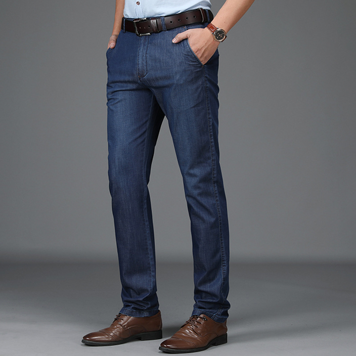 Pantalon Coupe Droite À Poches Latérales Homme