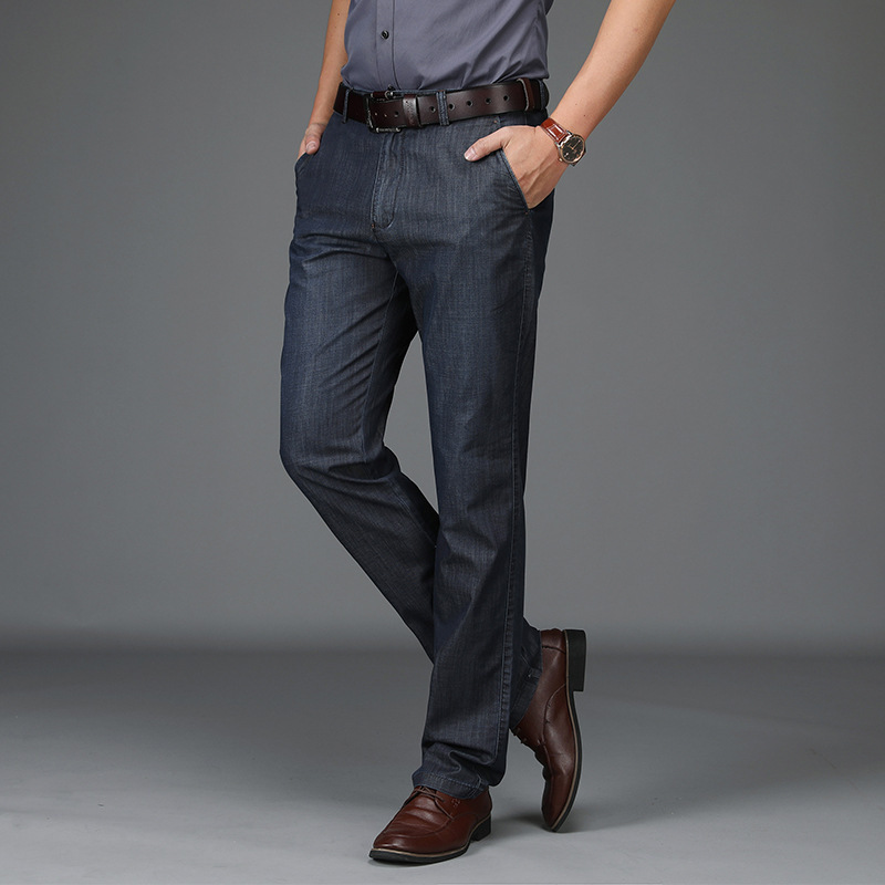 Pantalon Coupe Droite À Poches Latérales Homme