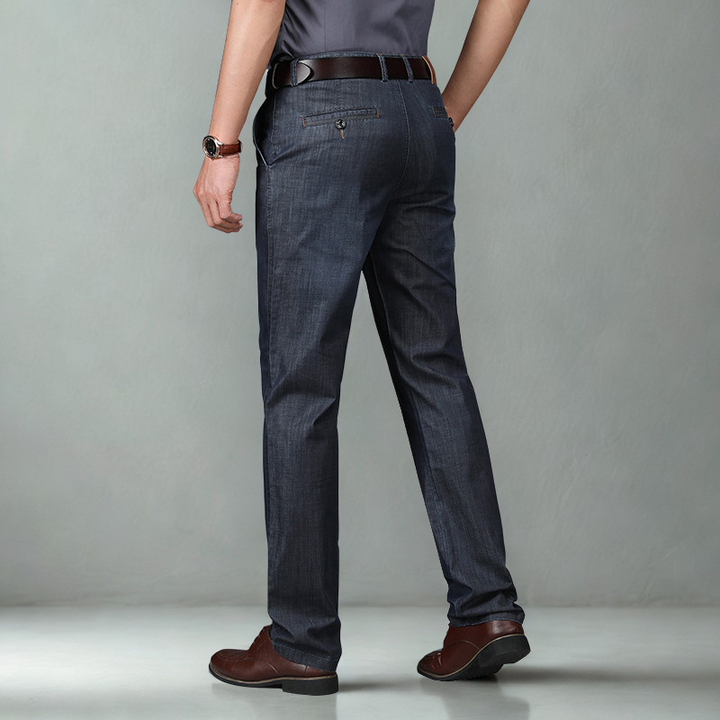 Pantalon Coupe Droite À Poches Latérales Homme