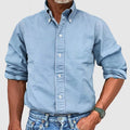 Chemise à Manches Longues et Col Boutonné Homme