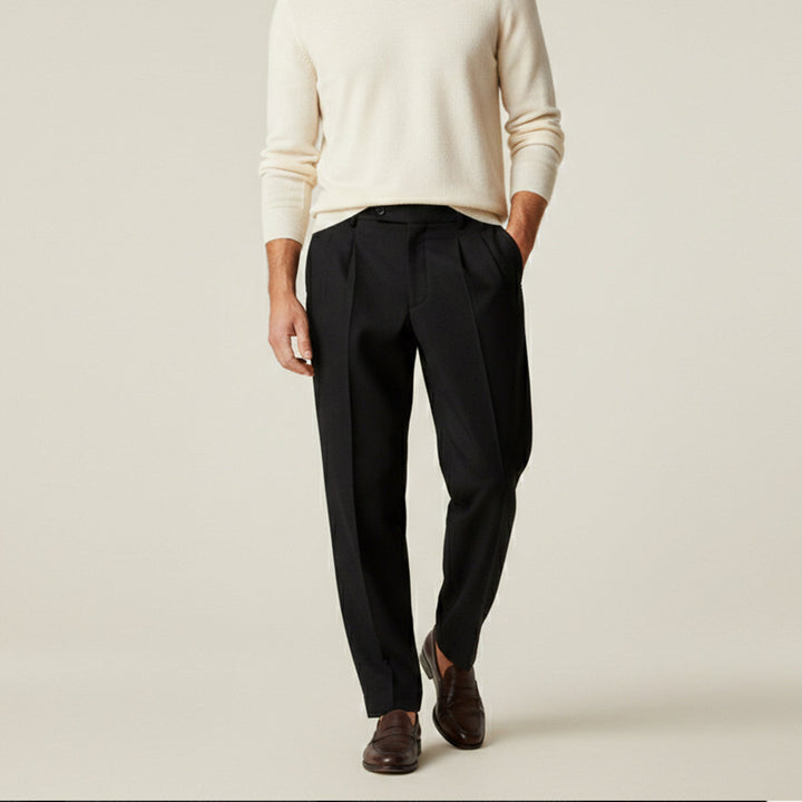 Pantalon à Pinces Coupe Droite Homme